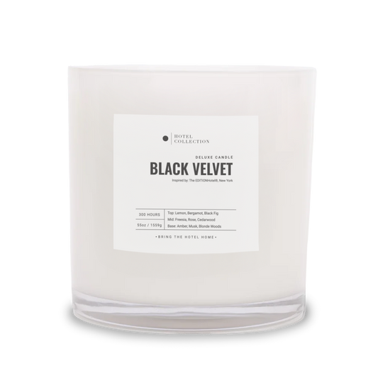 Hotel Collection Deluxe Black Velvet™ Candle Candle Hotel Collection White