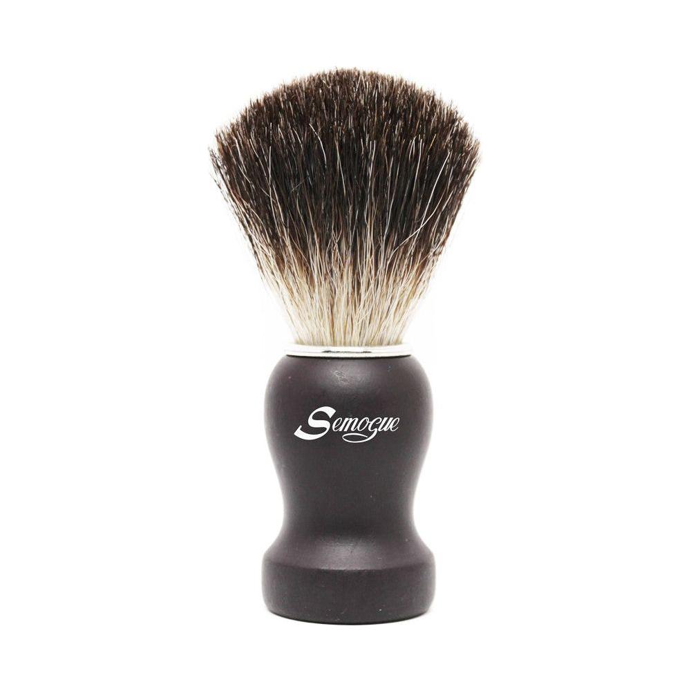 Semogue Pharos-c3 Pure Black Badger Shaving Brush - Black Shaving Brush Pasteur Pharmacy