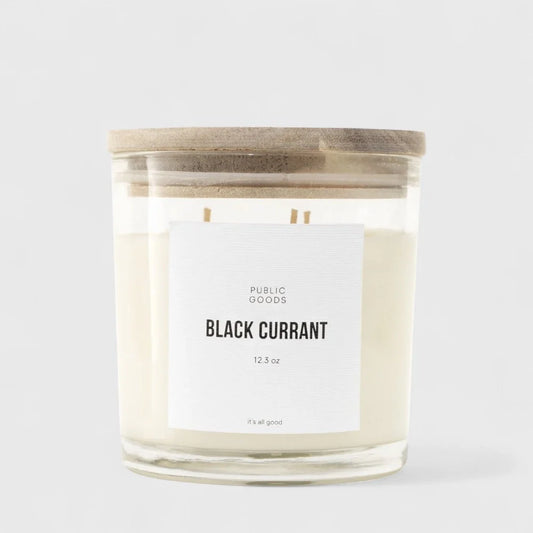 Black Currant Soy Candle Household Public Goods 12.3 oz