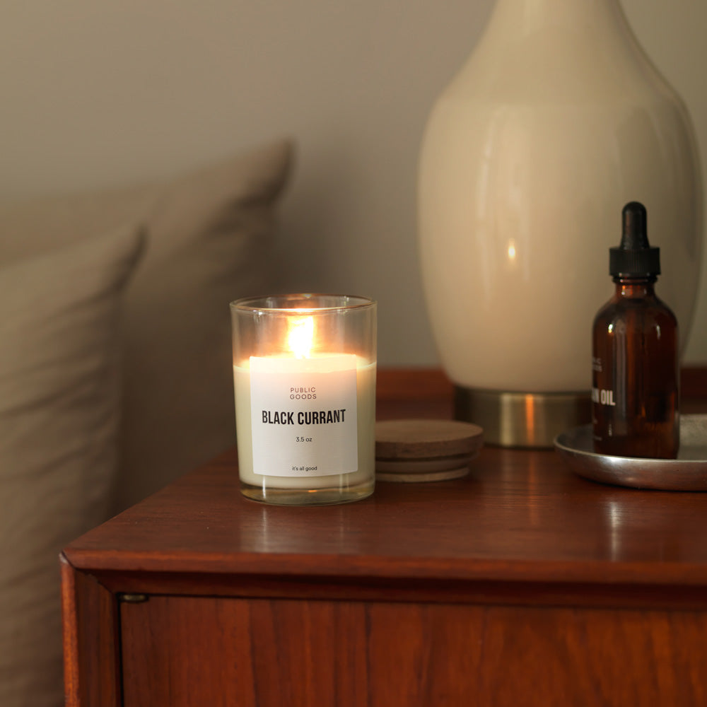 Black Currant Soy Candle Household Public Goods