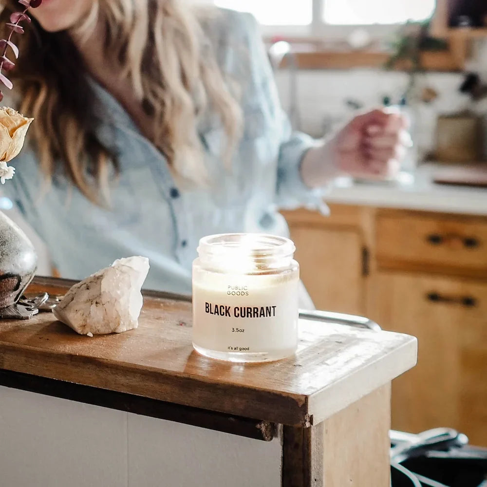 Black Currant Soy Candle Household Public Goods