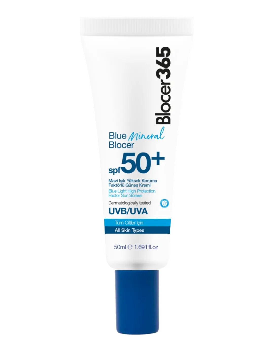 Protector solar facial Blue Blocer Blue Mineral FPS 50+ 50 ml