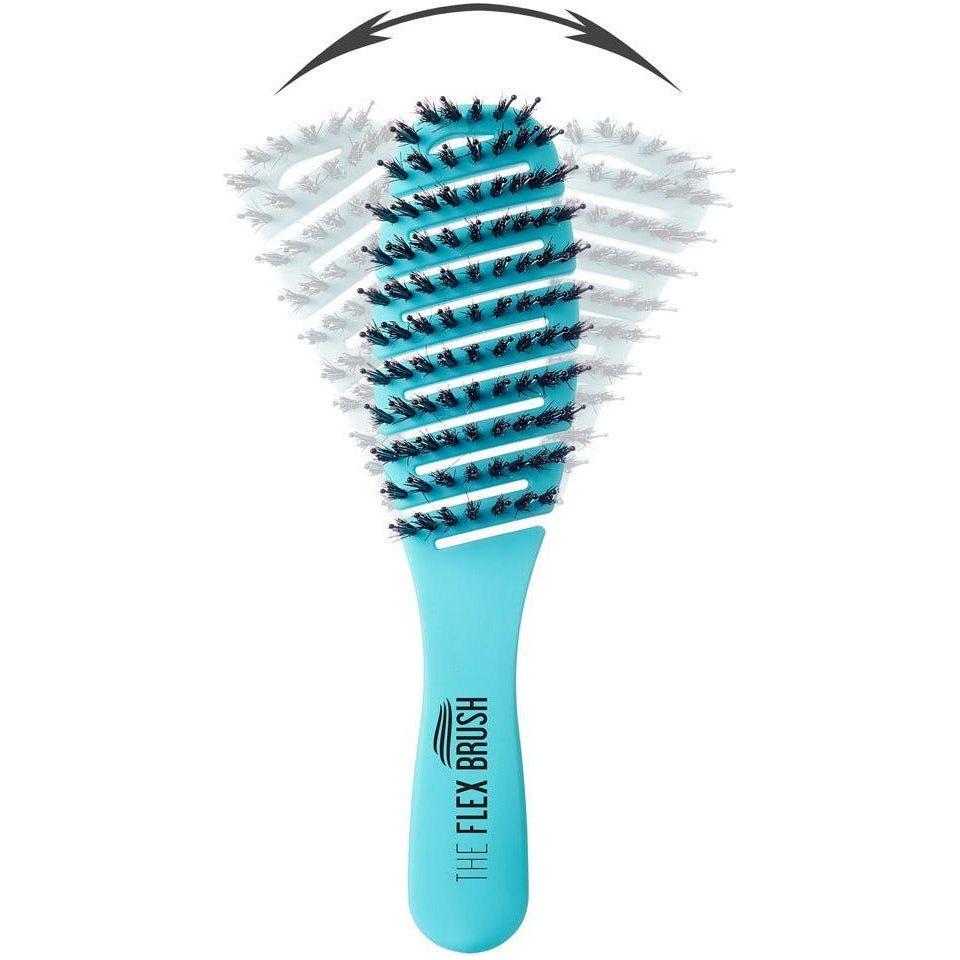 The Flex Brush | Petite Mixed Bristle Hair Brush Pasteur Pharmacy Blue