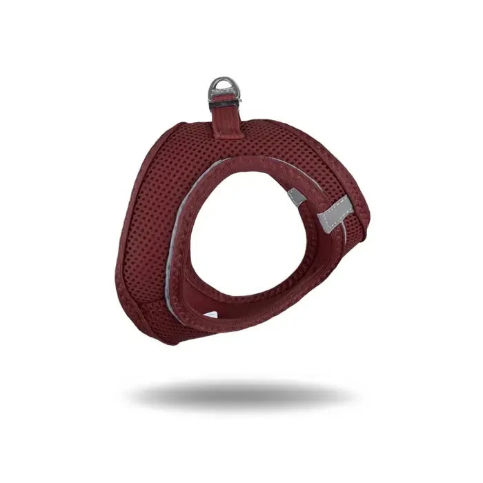 TailPetz Air-Mesh Dog Harness Breathable Comfort Bordo