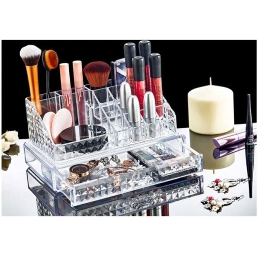Box Up FT-21 Diamond Drawer Organizer for Makeup and Jewelry