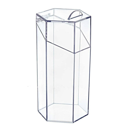 Box Up Covered Makeup Brush Organizer Clear Storage 21x11cm