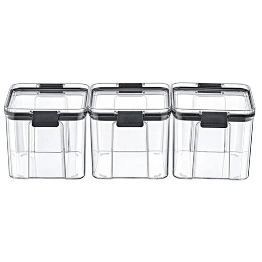 Box Up Plastic Storage Containers 3-Piece Set 2.1L Each