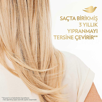Après-shampoing sans rinçage Dove Bond Intense Repair : répare les dommages, complexe peptidique et protection thermique pour des cheveux soyeux et résistants
