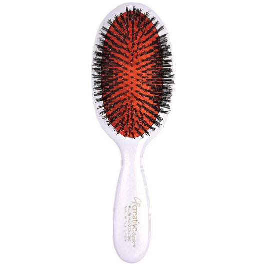 Classic Signature White Paddle Boar Bristle Hair Brush Hair Brush Pasteur Pharmacy Petite Boar Bristle