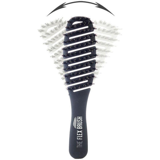 The Flex Brush | Petite Mixed Bristle Hair Brush Pasteur Pharmacy Black