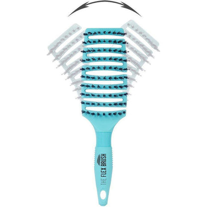 The Flex Brush | XL Mixed Bristle Hair Brush Pasteur Pharmacy Blue