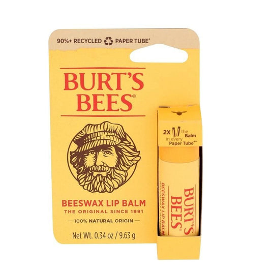 Baume pour les lèvres à la cire d'abeille classique Burt's Bees, apaisant et réparateur 9,63 g