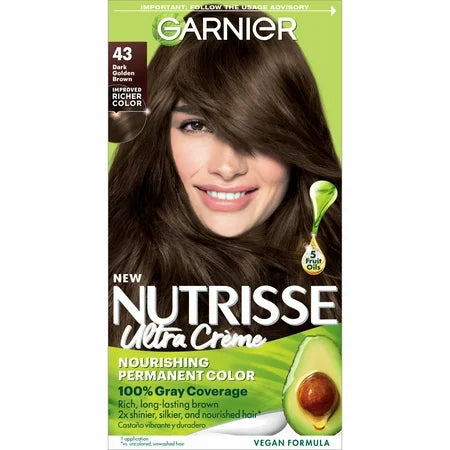 Garnier Nutrisse Ultra Color Nourishing Color Creme 43 Dark Golden Brown Hair Color Pasteur Pharmacy