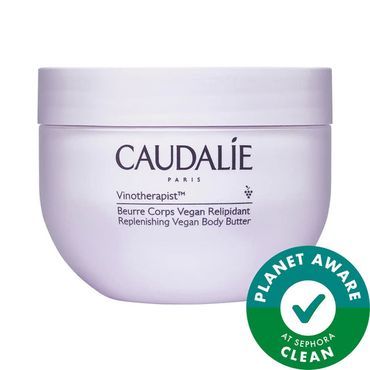 Caudalie Moisturizing Vegan Body Butter - Intensely Hydrates Dry, Distressed, Eczema-Prone Skin - Cruelty-Free & Sustainable