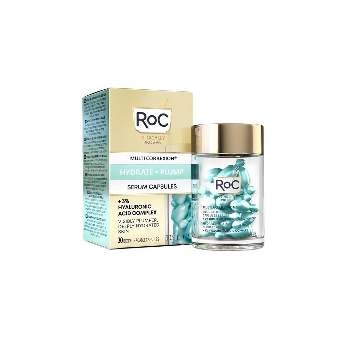RoC Skincare Serum - Hydrating Anti-Aging Capsules for Dry & Mature Skin