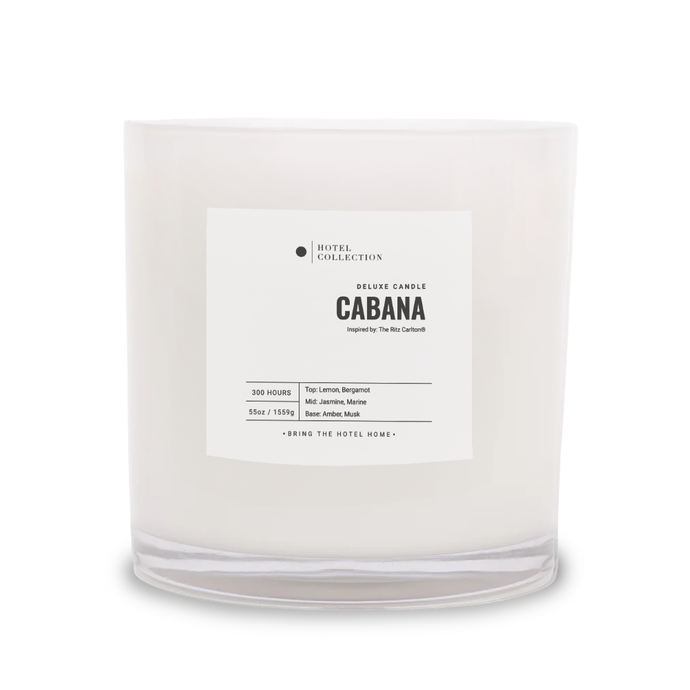 Hotel Collection Deluxe Cabana Candle Candle Hotel Collection White