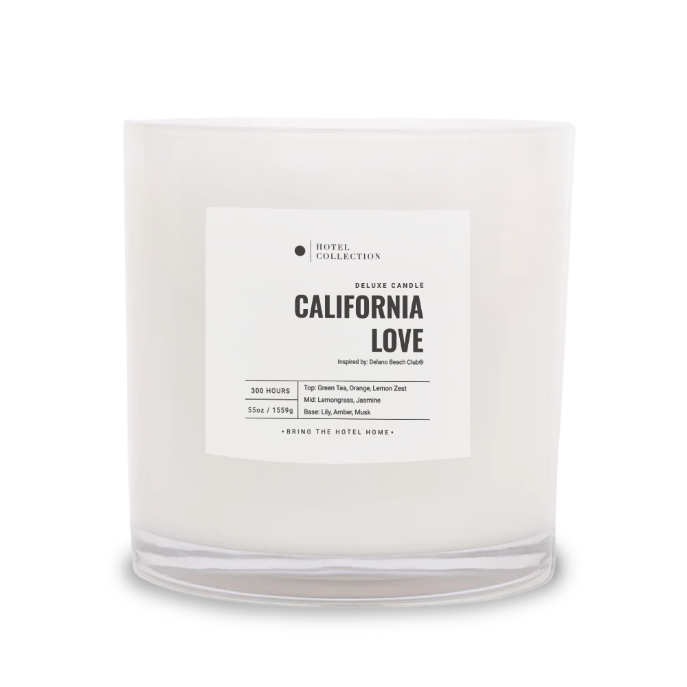 Hotel Collection Deluxe California Love™ Candle Candle Hotel Collection White