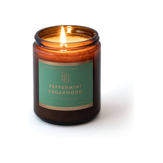 Educated Beards Peppermint & Cedarwood Scented Candle 9 fl.oz Scented Candle Pasteur Pharmacy