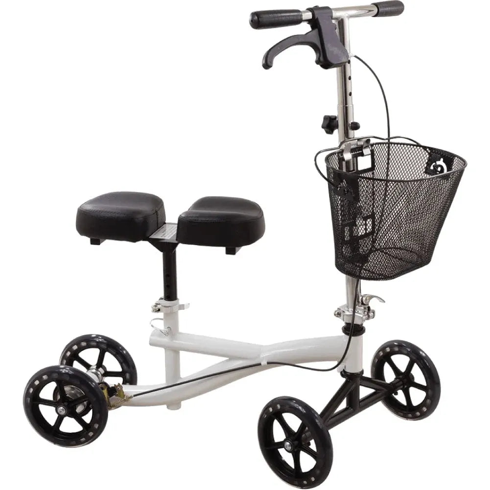 ROSCOE KSW Knee Scooter Walker - White Walkers Pasteur Pharmacy