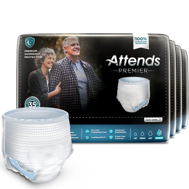 Attends Premier Premium Overnight Protection Underwear XL 58"- 68" 14x Health Care Pasteur Pharmacy
