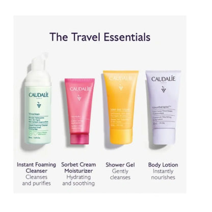 Coffret voyage 4 pièces Caudalie pour une peau éclatante