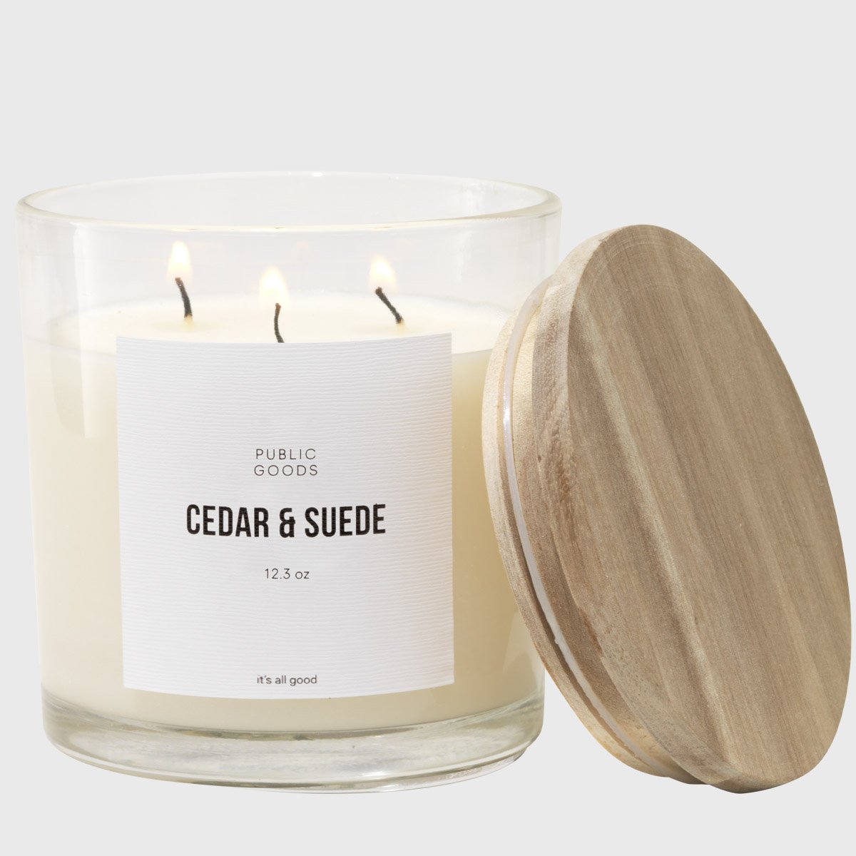 Cedar & Suede Soy Candle Household Public Goods