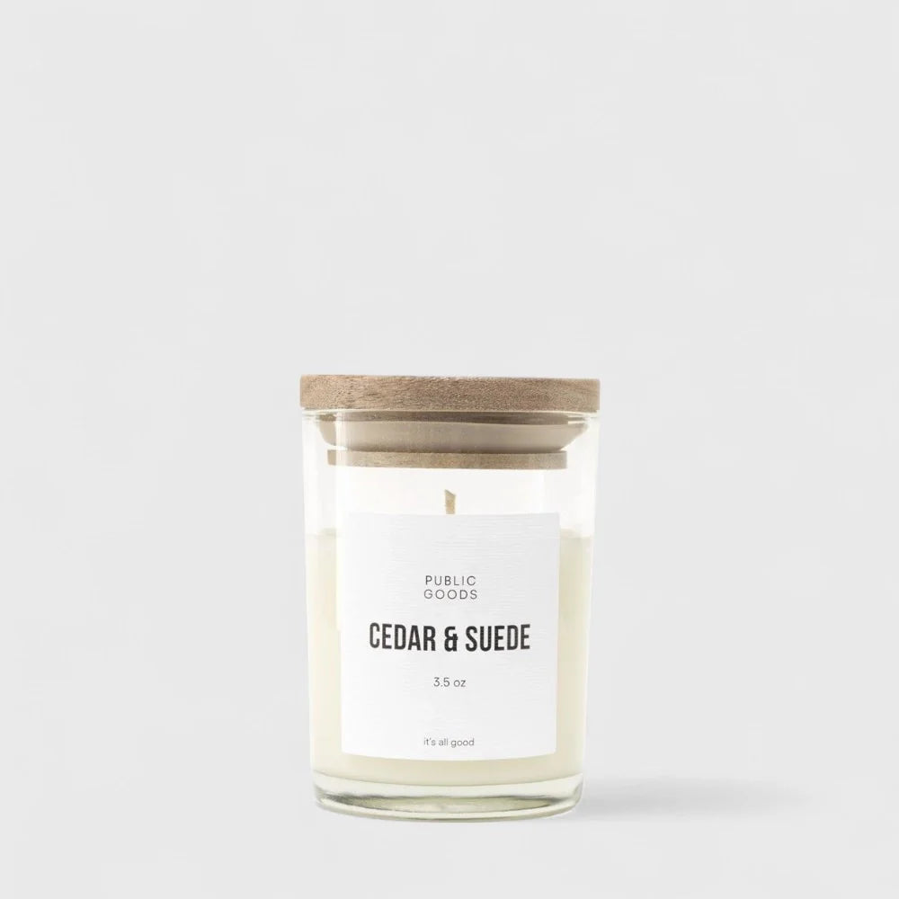 Cedar & Suede Soy Candle Household Public Goods 3.5oz