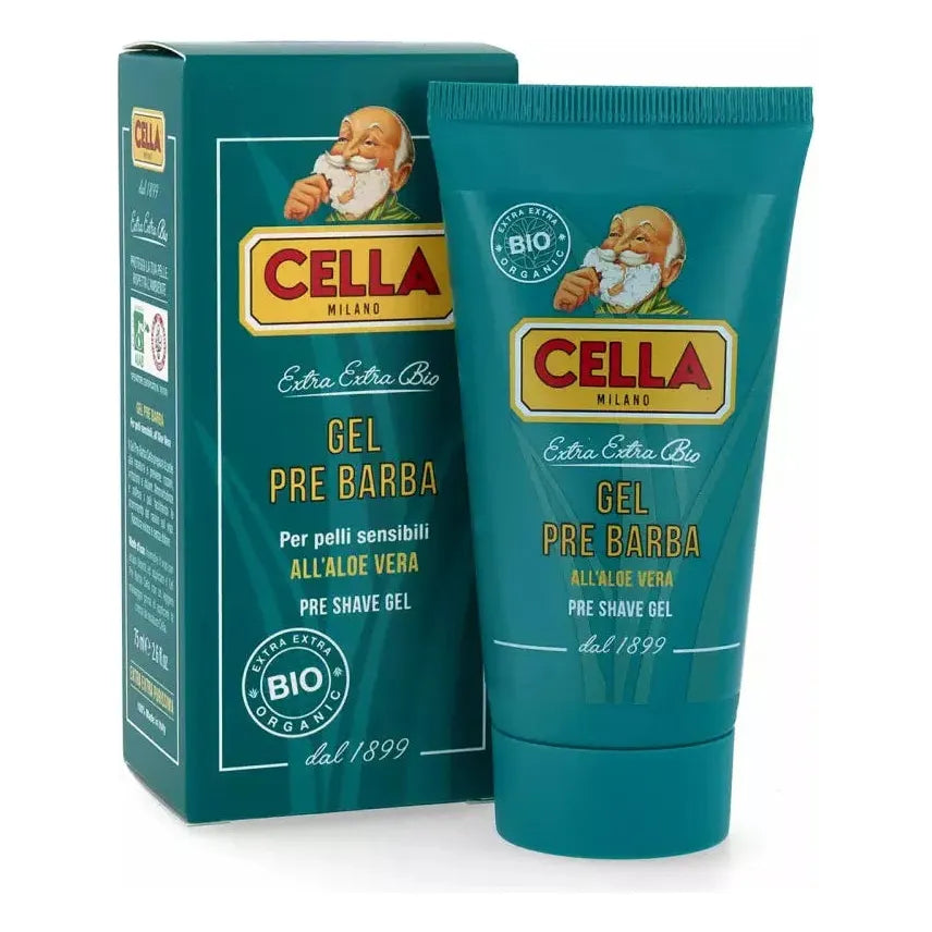 Cella Organic Aloe Vera Pre Shave Gel 75ml Shaving & Grooming Pasteur Pharmacy