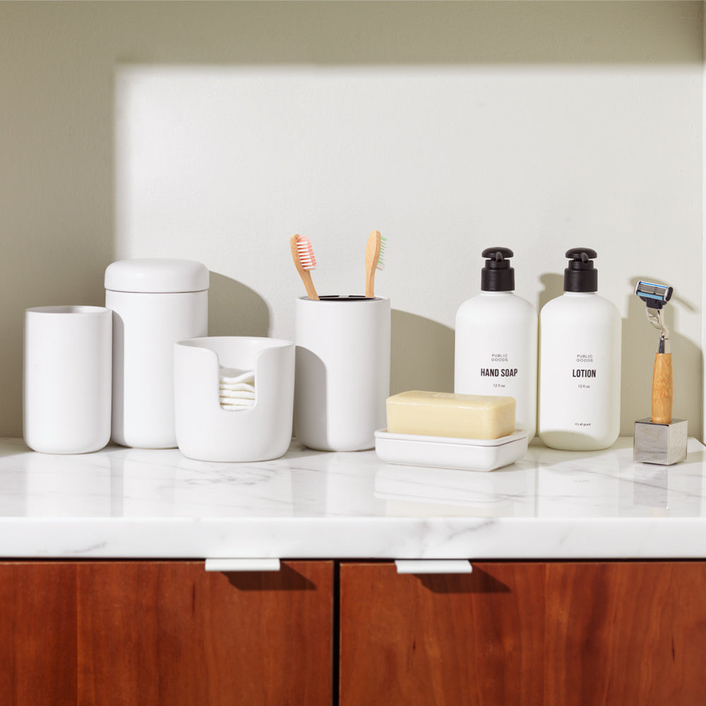 Stoneware Bathroom Tumbler Public Goods
