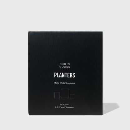Assorted Stoneware Planters Public Goods