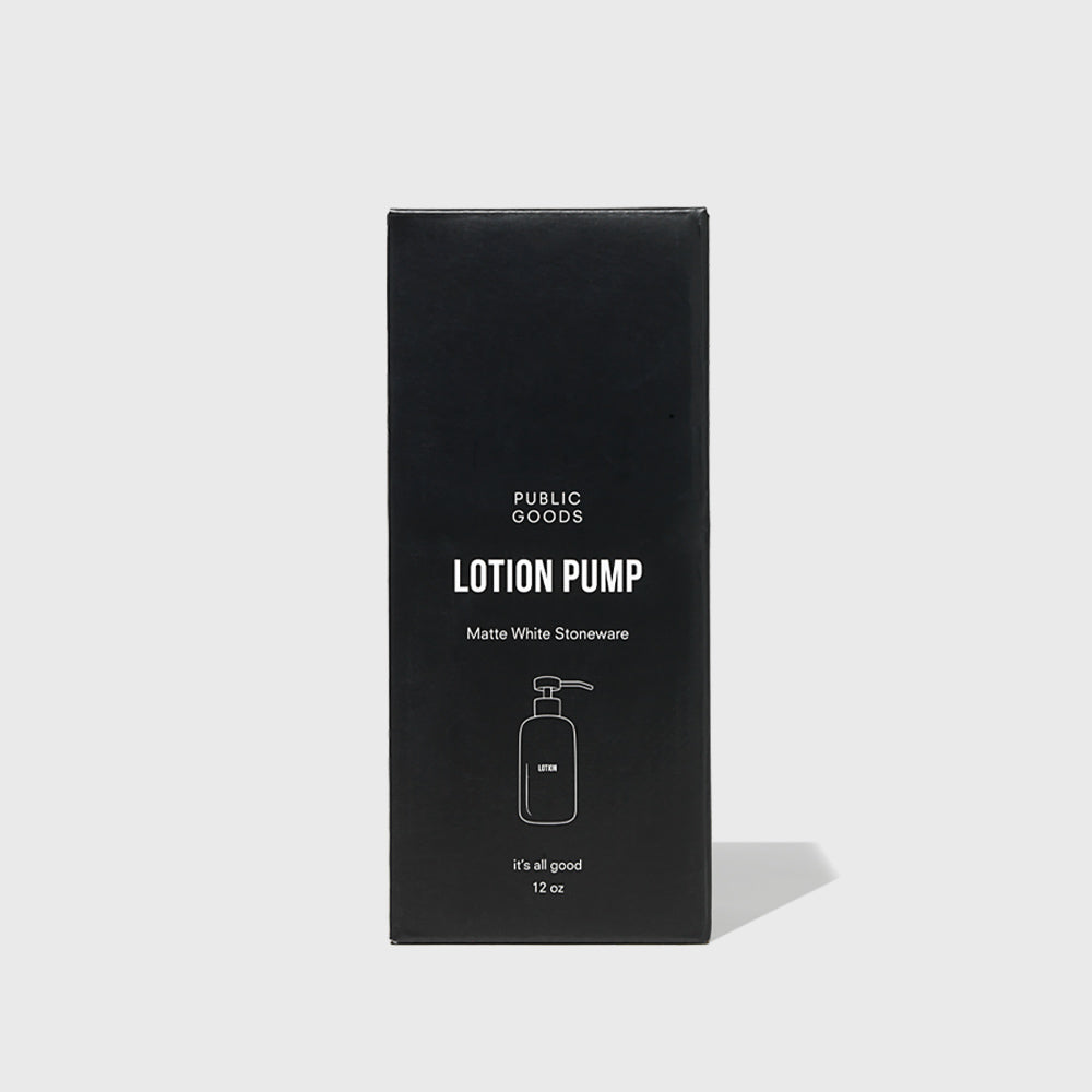 Stoneware Lotion Dispenser Public Goods
