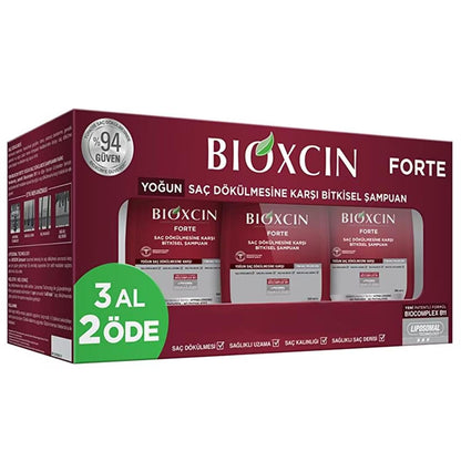 Shampooing Bioxcin Forte - Offre 3 pour 2 | Formule intense 8x