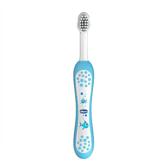 Brosse à dents Chicco bleu, poils souples effilés, 1 unité