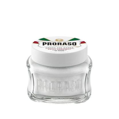 Crème pré-rasage Proraso Peaux sensibles Thé vert et Avoine 100 ml