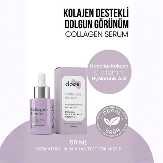 Clooe Natural Age-Defying Facial Serum for Smooth Skin 30 ml