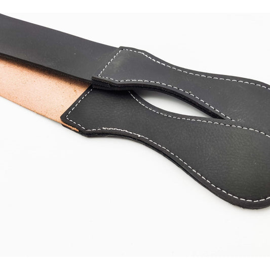 Dural Straight Razor Strop Leather Sharpening Strap 20" Black Barber Strop Straight Razor Strop Pasteur Pharmacy