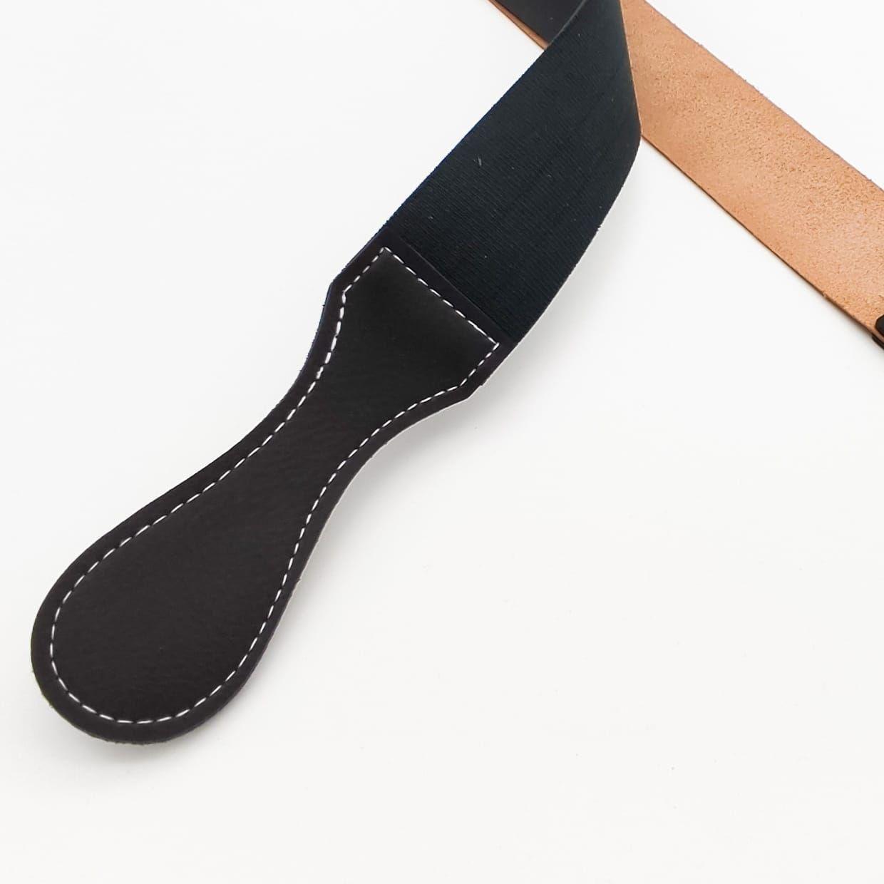 Dural Straight Razor Strop Leather Sharpening Strap 20" Black Barber Strop Straight Razor Strop Pasteur Pharmacy