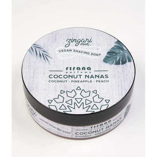 Zingari Man Coconut Nanas Shaving Collection Shaving Set Pasteur Pharmacy Vegan Shaving Soap 5 oz