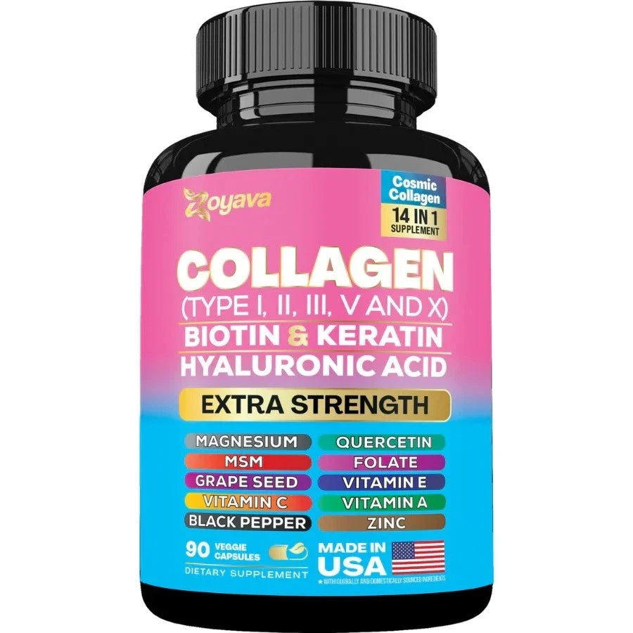 Zoyava Collagen Peptides with Biotin – 90 Capsules