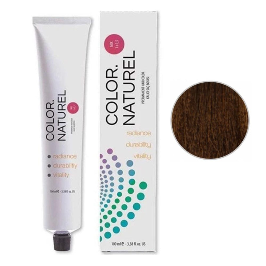 Color Naturel 6-0 Dark Blonde Permanent Hair Color Kit