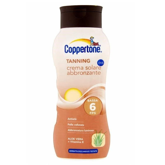 Crema bronceadora Coppertone FPS 6 Golden Glow 200 ml
