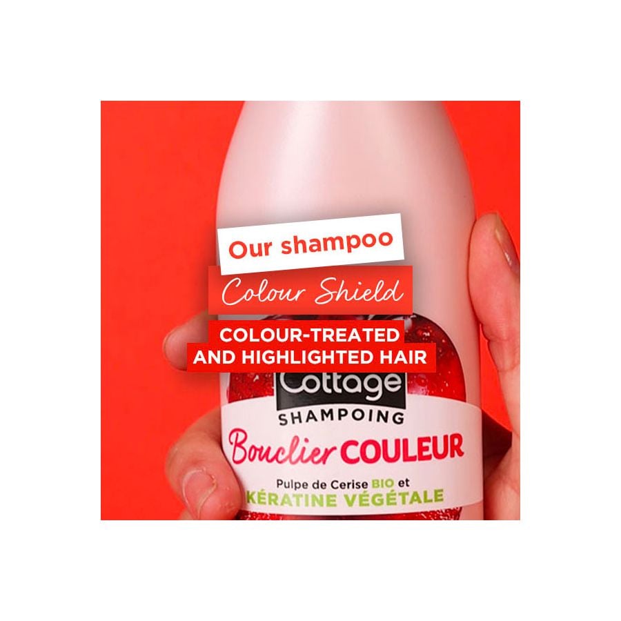 Shampooing à la kératine et cerise Cottage pour des cheveux brillants 250 ml