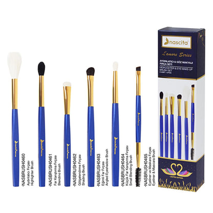 Kit de pinceaux de maquillage Nascita - Ensemble de 6 pinceaux professionnels pour un usage quotidien