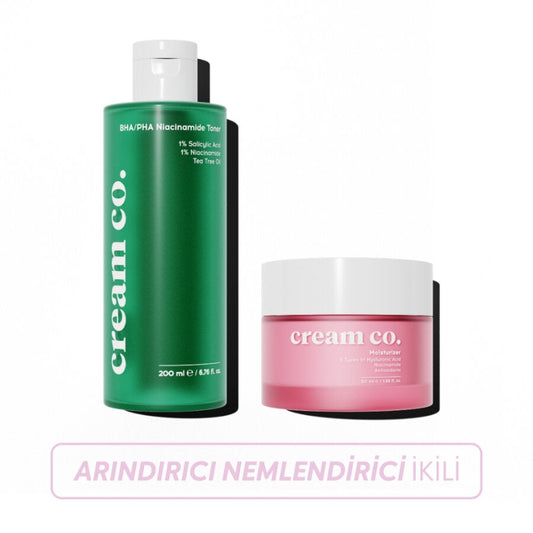 Cream Co. Mattifying Moisturizer Set for Shine Control 2-Piece