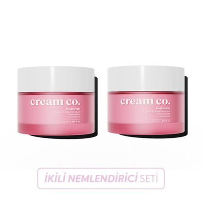 Set dúo de crema hidratante facial Cream Co. 2 x 50 ml