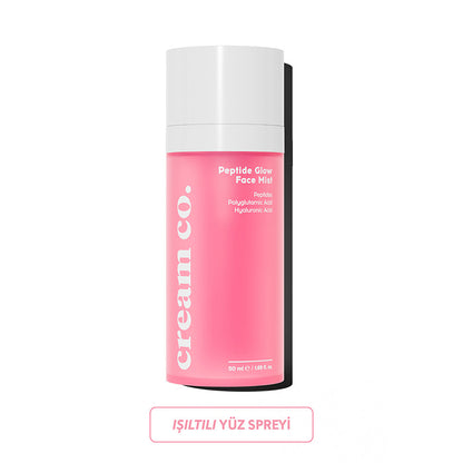 Cream Co. Bruma facial con péptidos Glow Hidratante e iluminadora 50 ml
