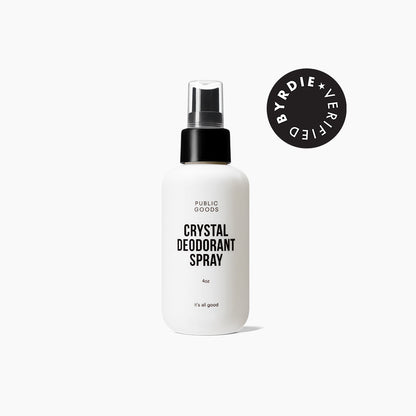 Déodorant spray aux cristaux