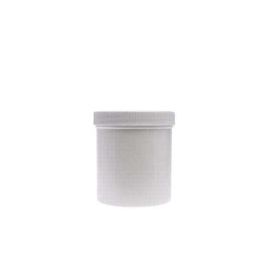 Centor Brand 8 oz. White Plastic Ointment Jars (16-Count) Medical Supplies Pasteur Pharmacy