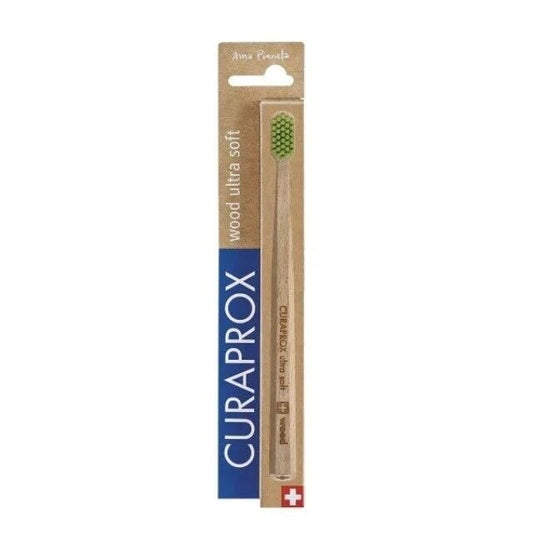 Cepillo de dientes Curaprox CS 5460 Wood ultrasuave de madera de haya sostenible, 1 ud.