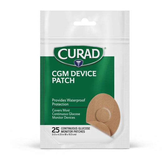 CURAD Continuous Glucose Monitor (CGM) Device Patches, 25 Count Medical Tape & Bandages Pasteur Pharmacy